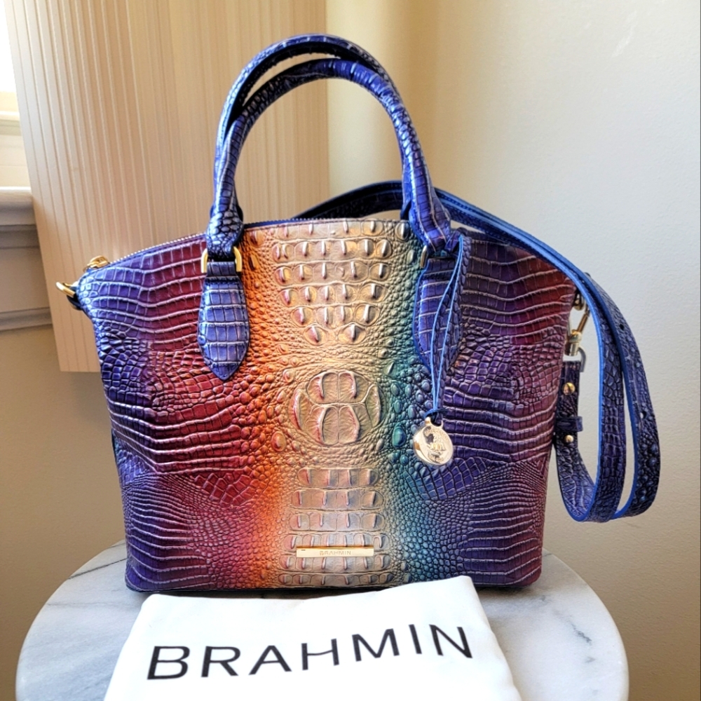 Brahmin Duxbury Satchel Summerlight Ombré Mini Melbourne Leather Purse